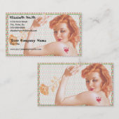 Retro Liebe V3 der 40er Jahre Visitenkarte (Vorne/Hinten)