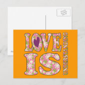 Retro-Liebe versteht Postkarte (Vorne/Hinten)