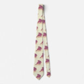 Retro Liebe-Vögel, die Taube küssen Krawatte (Vorderseite)