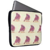 Retro Liebe-Vögel, die Taube küssen Laptopschutzhülle (Vorne Rechts)
