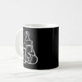Retro Liebe Weißboxhandschuhe Geschenke Boxer Gesc Kaffeetasse (Vorderseite Links)