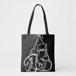 Retro-Liebe Weiße Boxhandschuhe Geschenke Boxer-Ge Tasche
