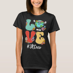 Retro-Liebe Welt-Erde-Tag 2023 3K-Team Lehrer T-Shirt