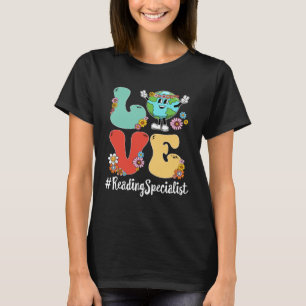 Retro-Liebe Welt-Erde-Tag 2023 Lesespezialist T-Shirt