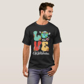 Retro Liebe Welterdtag 2023 Lebenskompetenz Lehre T-Shirt (Vorne ganz)