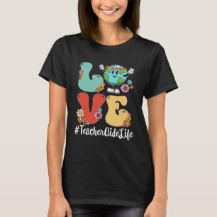 Retro Liebe Welttag der Erde 2023 Lehrerberatung T-Shirt