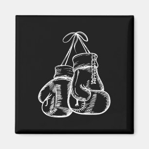 Retro Liebe White Boxing Gloves Geschenke Boxer Ge Magnet