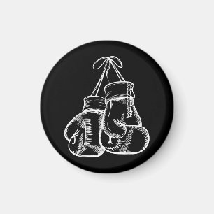 Retro Liebe White Boxing Gloves Geschenke Boxer Ge Magnet