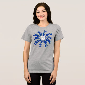 Retro Liebe wie Jesus Blume Christliche Inspiratio Tri-Blend Shirt