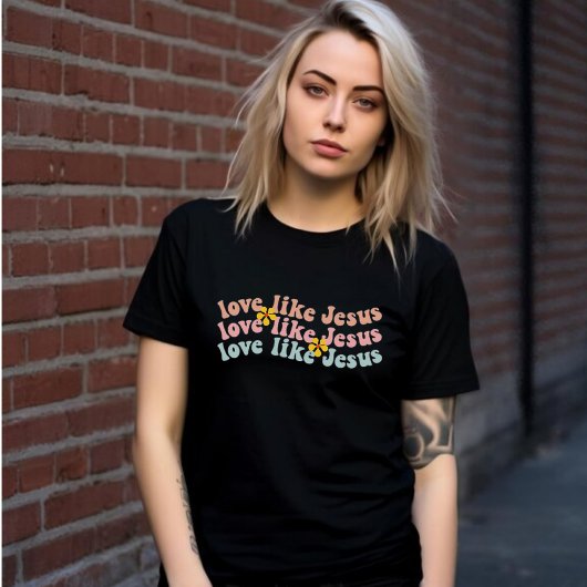 Retro-Liebe wie Jesus T-Shirt