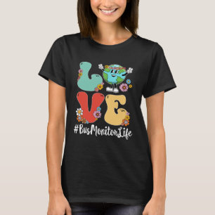 Retro Liebe World Earth Day 2023 Busmonitor Life T-Shirt