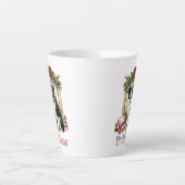 Retro lieber Weihnachten Vergiss den Hund Weihnach Milchtasse (Vorderseite)