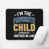 Retro Lieblingskind Schwiegermutter genehmigt Mousepad (Mit Mouse)