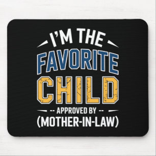 Retro Lieblingskind Schwiegermutter genehmigt Mousepad