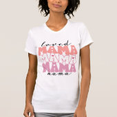 Retro liebte Mama mit Herz T-Shirt (Vorderseite)