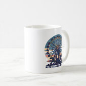 Retro Life ist ein Karneval Kaffeetasse (VorderseiteRechts)