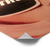 Retro Life Slogan 80 Retro-Fashion Poster (Ecke)