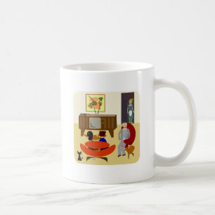 Retro Lifestyle Fun 60 Niedliche Zuhause Art  Kaffeetasse