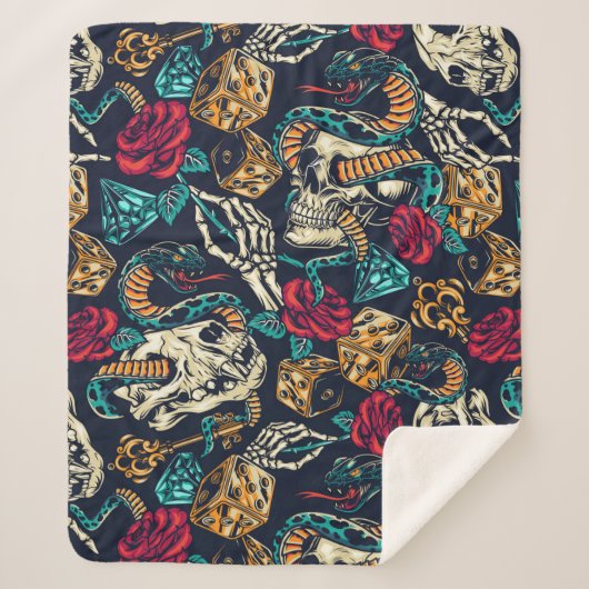 Retro Lifestyle Sherpadecke (Vorderseite)