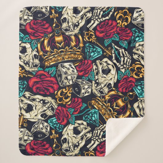 Retro Lifestyle Sherpadecke (Vorderseite)