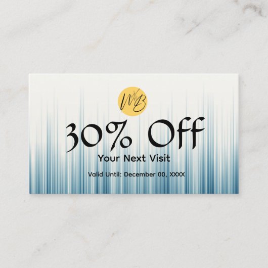 Retro Light Blue Restaurant Qr Code Menü und Rabattkarte (Vorderseite)