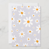 Retro Light Lila erste Geburtstagsparty Einladung (Rückseite)