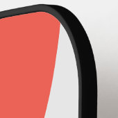 Retro Light Sky Blue Circle Streifen mit Namen Pickleball Schläger (Linke Seite)