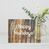 Retro Lights Gute Ferien Karte (Stehend Vorderseite)