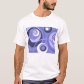 Retro Lila Abstrakter Art T - Shirt (Vorderseite)