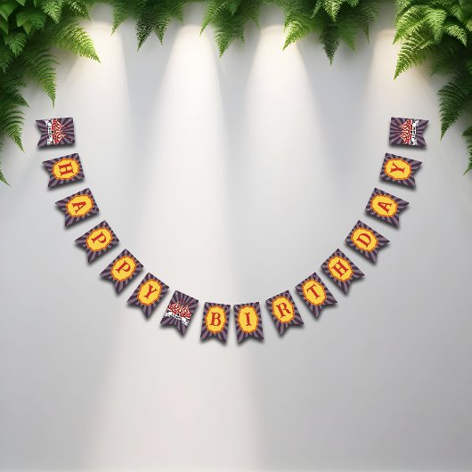 Retro Lila Big Top Cartoon Circus Banner