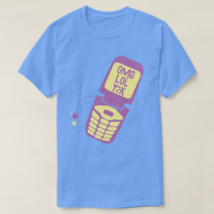 Retro Lila Dreh Phone T - Shirt