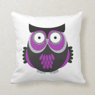 Retro-Lila Ei Kissen