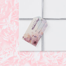 Retro Lila Floral Abstrakt Happy Mother Day