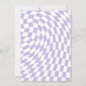 Retro Lila Girls Spooky Halloween 1. Geburtstag Einladung (Rückseite)