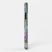 Retro-Lila, grüne und blaue Wildblumen auf Rosa Case-Mate iPhone Hülle (Hinten/Rechts)