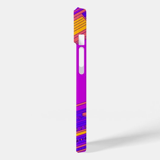 Retro-Lila Handy-Gehäuse Case-Mate iPhone Hülle (Rückseite / Links)