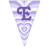 Retro Lila Heft Party Bunting Banner (Dritte Fahne)