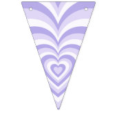 Retro Lila Heft Party Bunting Banner (Erste Fahne)