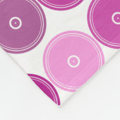 Retro lila Kreis-Gymnastik durch Golly Mädchen Fleecedecke (Ecke)