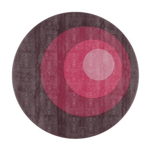 Retro-Lila-Kreise Schneidebrett (Vorderseite)