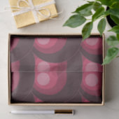 Retro Lila Kreise Seidenpapier (Geschenk)