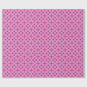 Retro Lila Lilac Dots Geometrisches Muster Geschenkpapier (Flach)