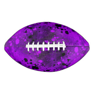 Retro Lila Paint Spritzer Football
