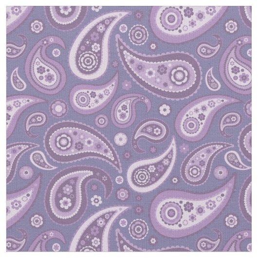 Retro lila Paisley-Muster Stoff (Nahaufnahme)