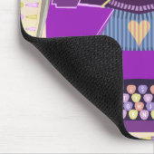 Retro lila Schreibmaschinen-Mitte- des Mousepad (Ecke)