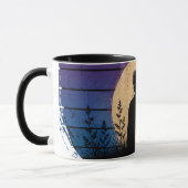 Retro-Lila-Sonnenuntergangs-Muttertags-Tasse Tasse (Links)