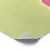 Retro Lila Tulip Abstrakte Kunst Poster (Ecke)