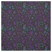 Retro lila Türkis-Blumenbatik Stoff (Muster)