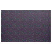 Retro lila Türkis-Blumenbatik Stoff (Fat Quarter (45,7 x 55,9 cm))