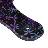 Retro Lila Türkis Floral Batik Schneidebrett (Ecke)